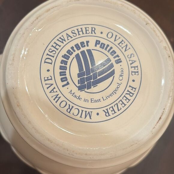 Longaberger pottery heritage blue pitcher - Picture 6 of 6